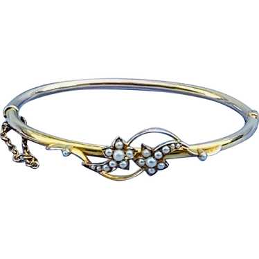 15 carat Gold Comet Bangle Bracelet, Victorian - image 1