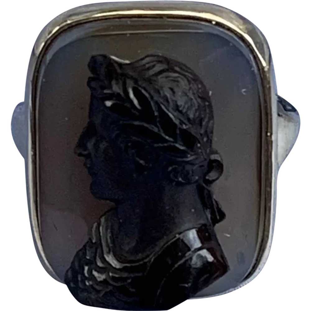 Cameo Ring , Caesar, Victorian - image 1