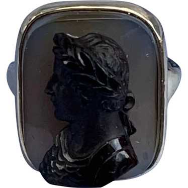 Cameo Ring , Caesar, Victorian - image 1