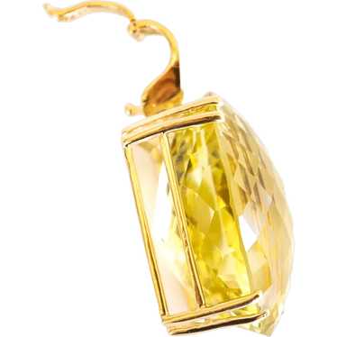 14K 90. Ct. Green Quartz Prasiolite Enhancer Penda