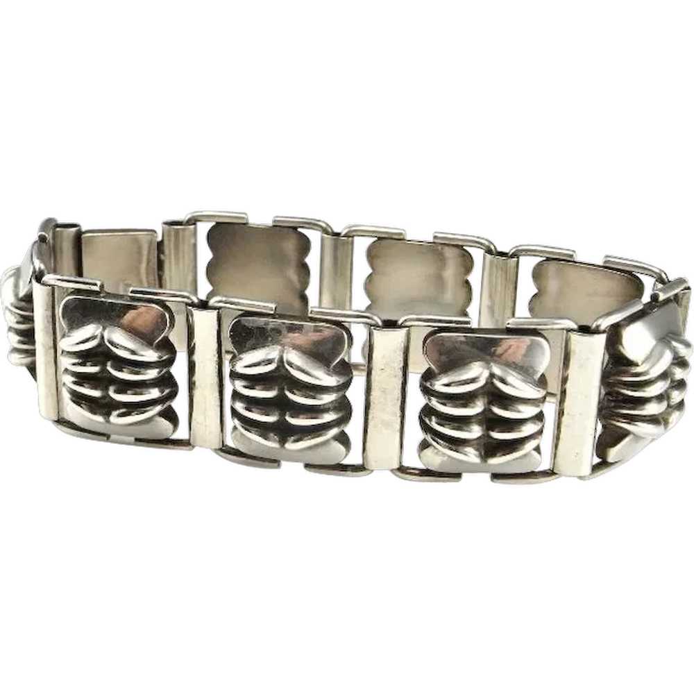 Art Deco Silver Bracelet Art Deco Silver Jewelry … - image 1