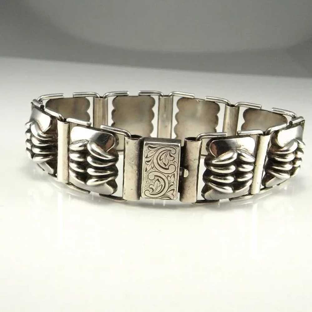 Art Deco Silver Bracelet Art Deco Silver Jewelry … - image 3