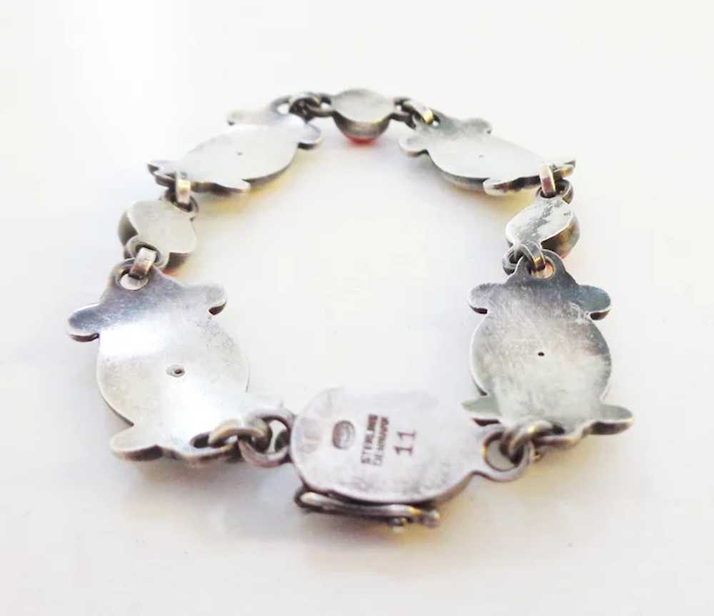 Georg Jensen Coral and Sterling Bracelet #11 - image 7