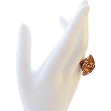 Bodacious 14K Gold and Topaz or Citrine Vintage Co