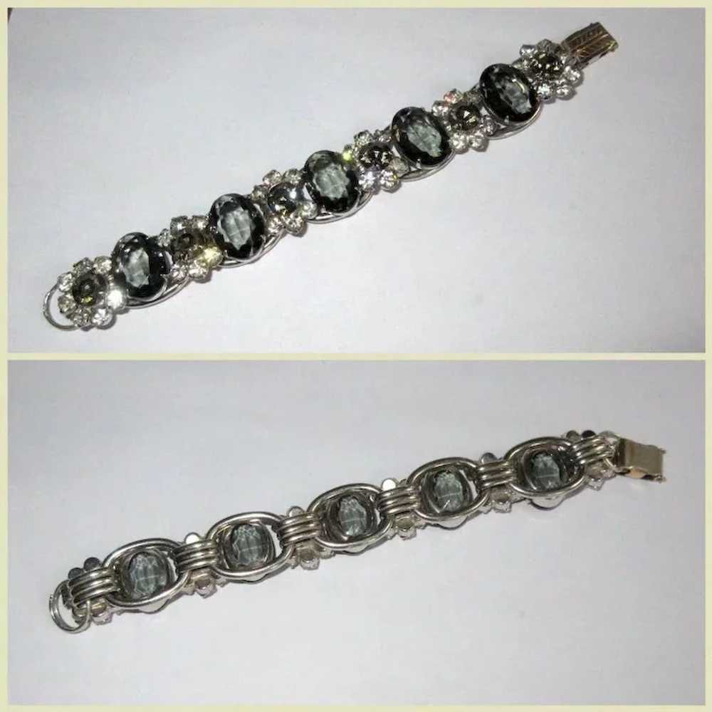 Juliana Rhinestone Bracelet, D & E, Vintage 60's - image 2