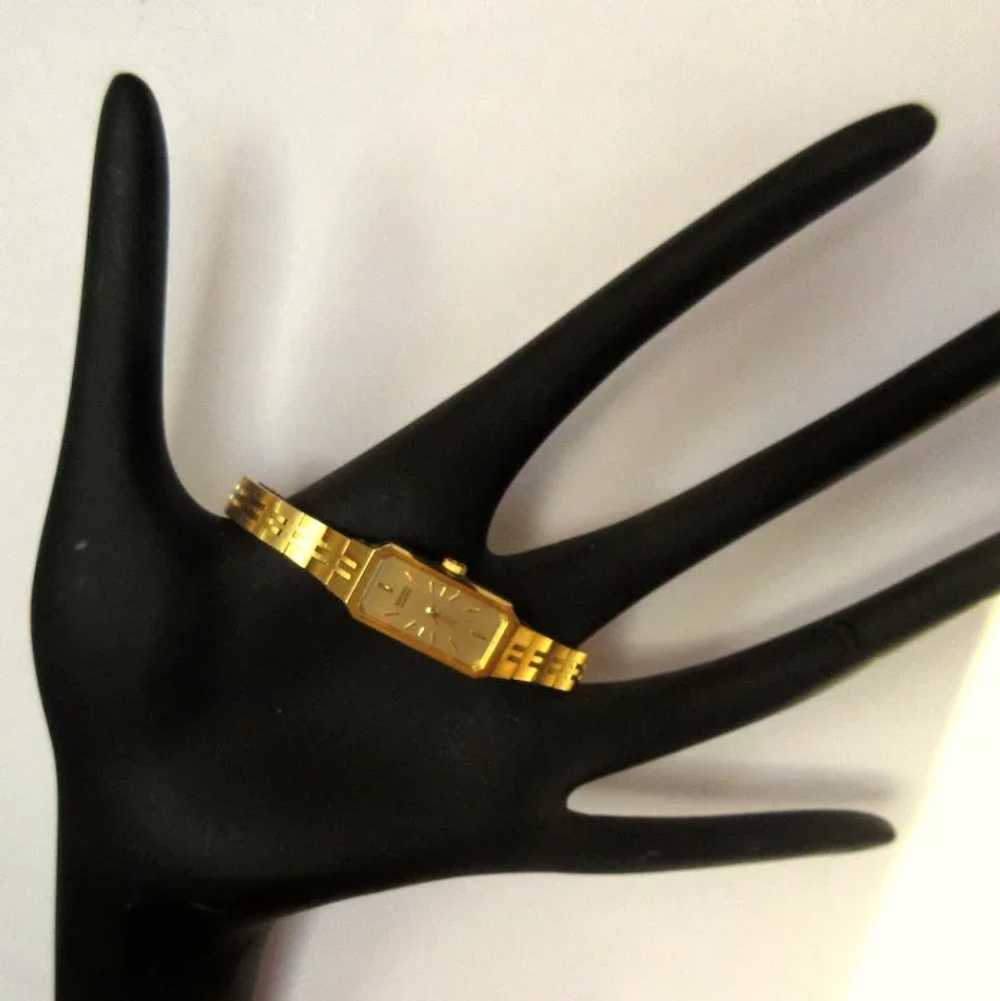Vintage Seiko Watch, Ladies Bracelet Dress, Gold … - image 2