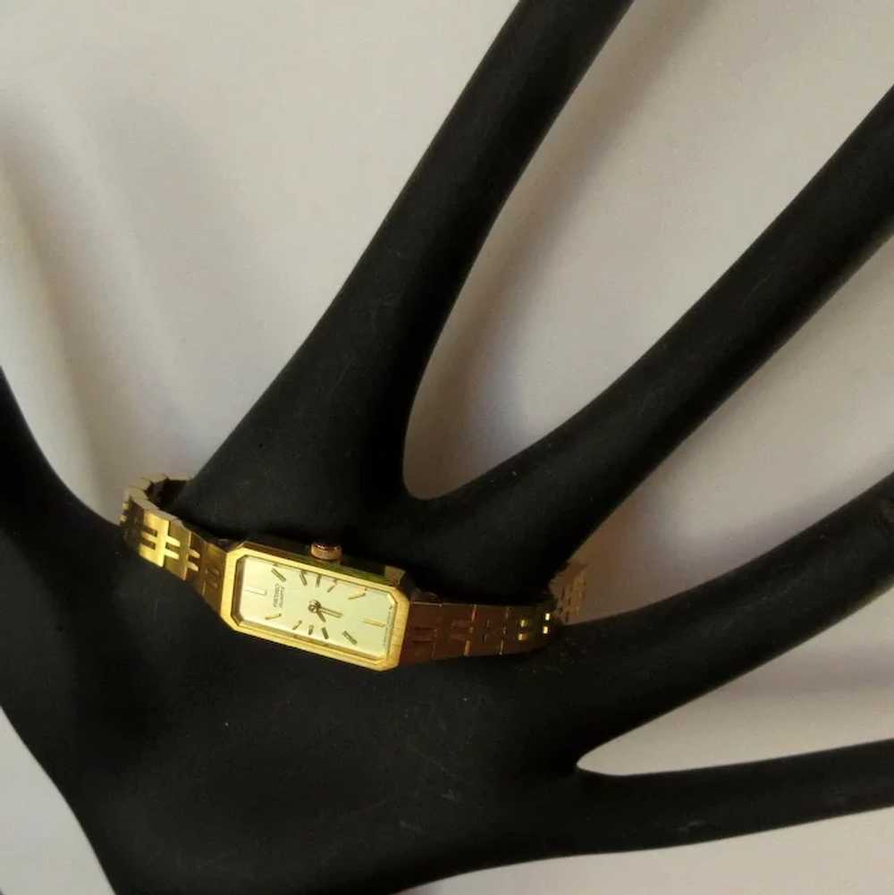 Vintage Seiko Watch, Ladies Bracelet Dress, Gold … - image 3