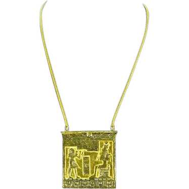 Accessocraft Egyptian Revival Pendant – Rare – 196