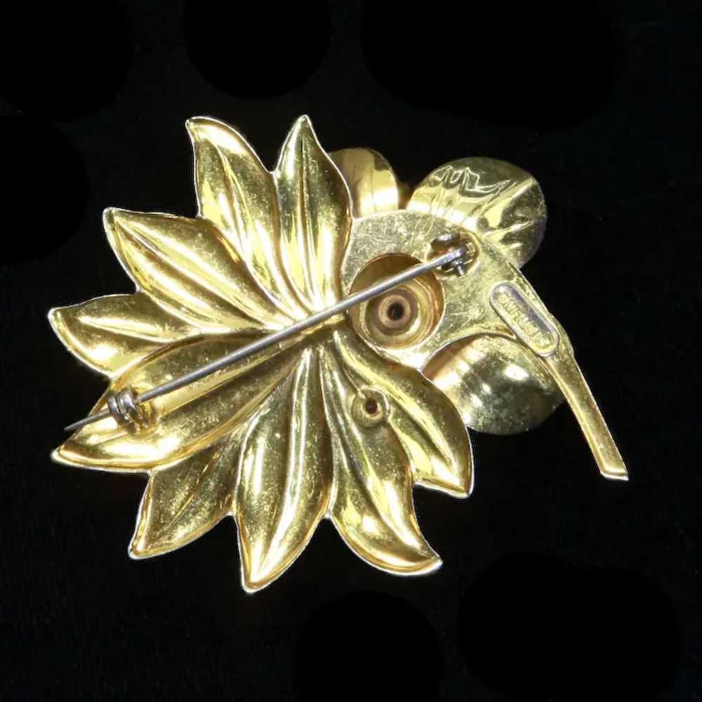 Sterling Silver Vermeil Rose and Yellow Gold Flow… - image 4