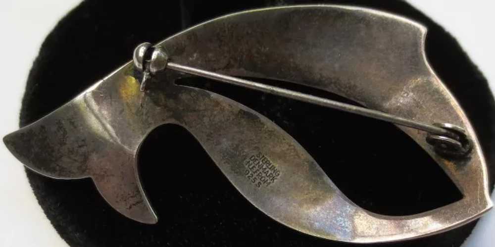 Mid-Century Denmark Nefrom Sterling Silver Fish B… - image 5