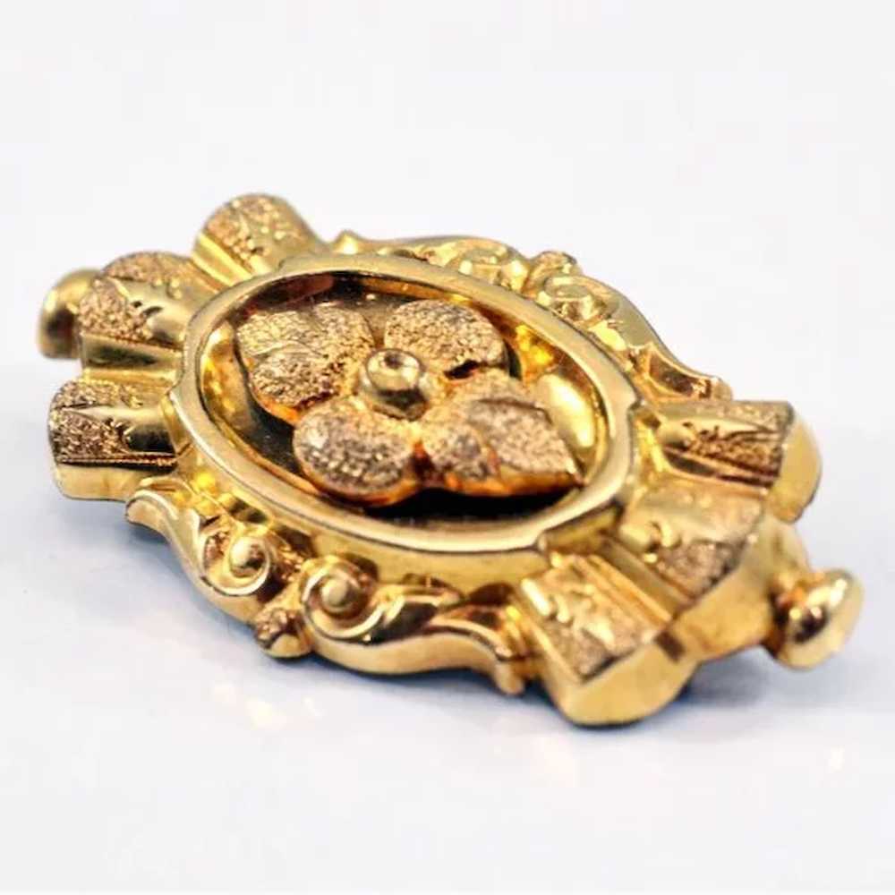 Beautiful Vintage 14K Gold-Filled Brooch / Watch … - image 2