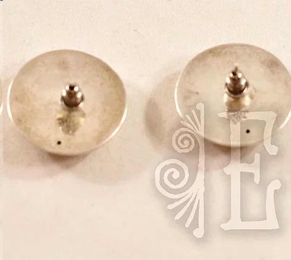 Unique Yin/Yang Thai Sterling Silver Earrings - image 2