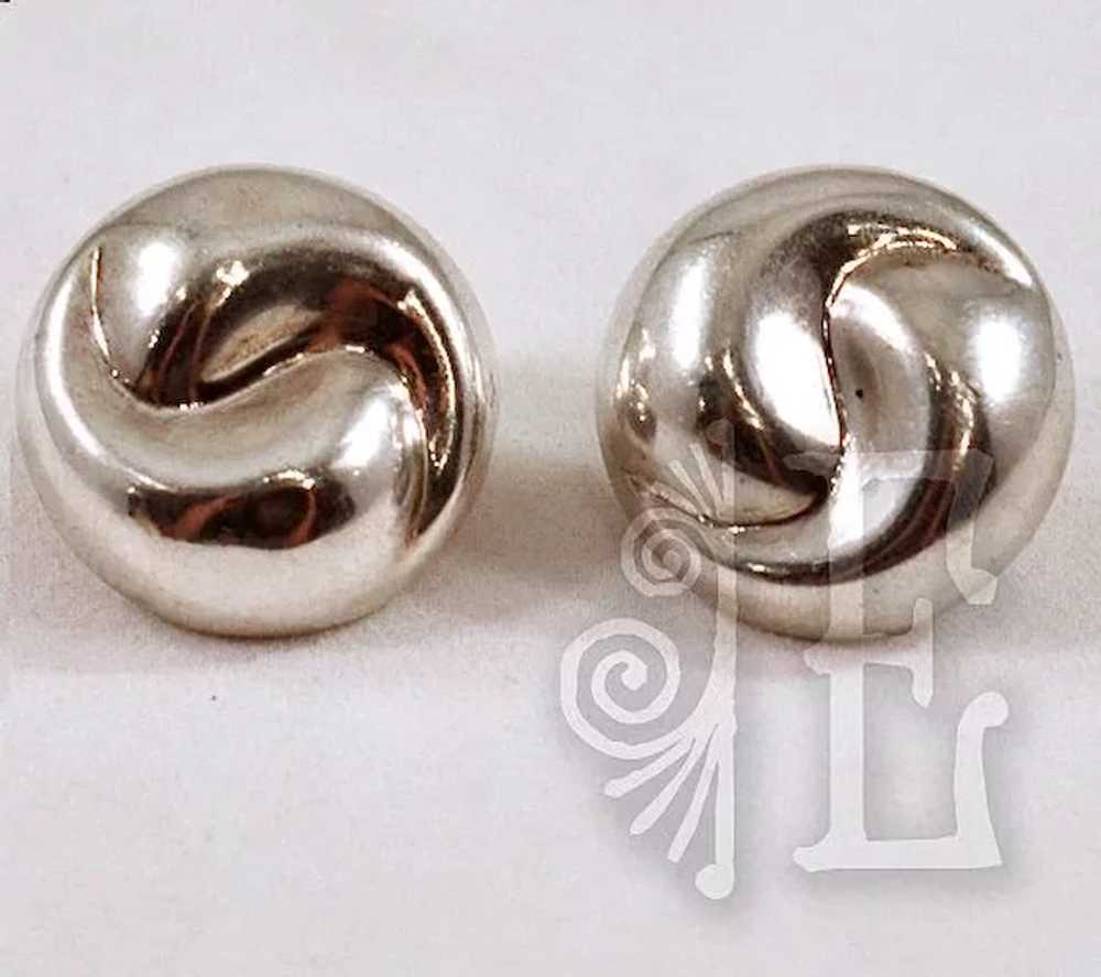Unique Yin/Yang Thai Sterling Silver Earrings - image 4