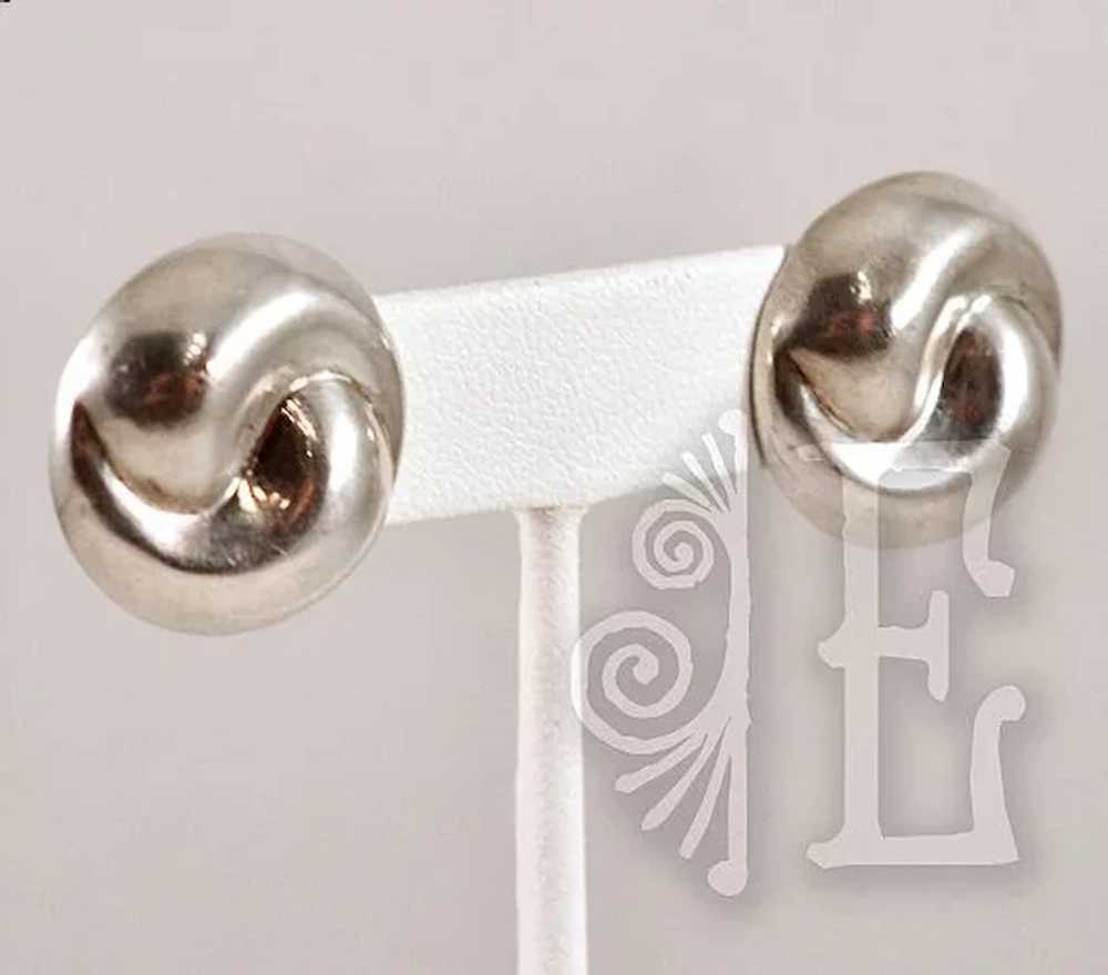 Unique Yin/Yang Thai Sterling Silver Earrings - image 5