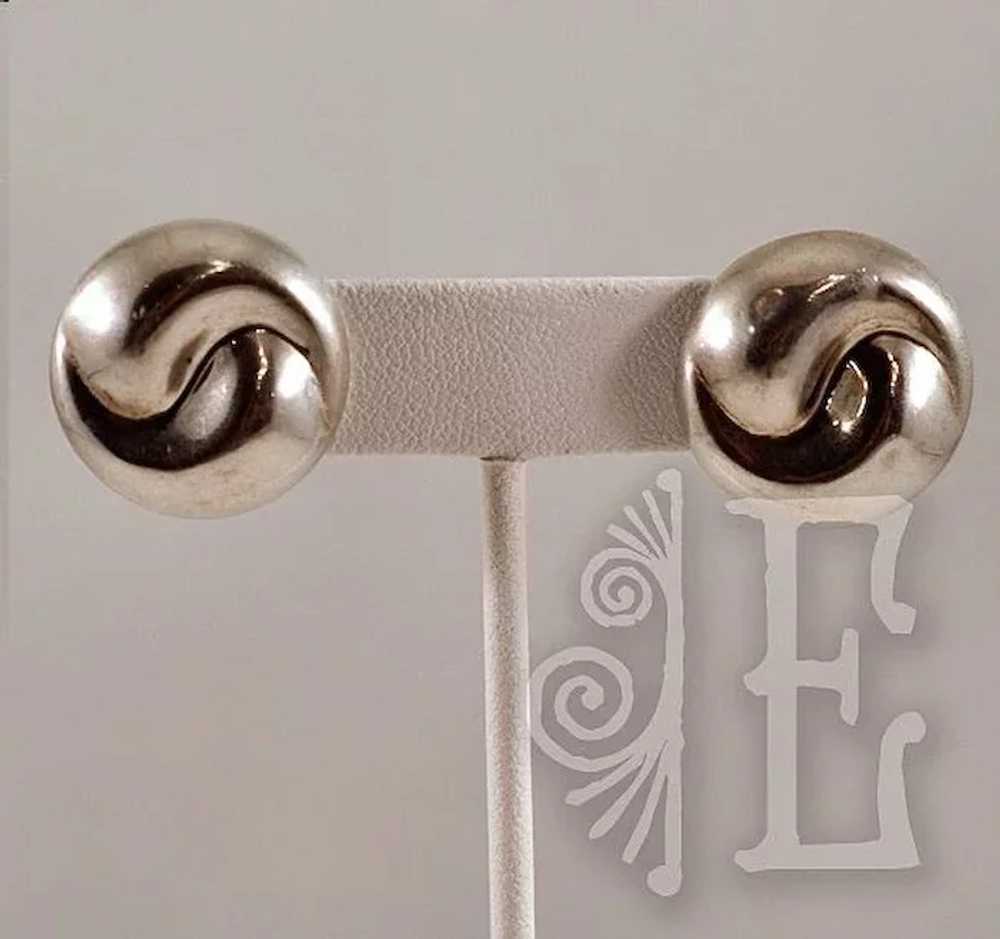 Unique Yin/Yang Thai Sterling Silver Earrings - image 6
