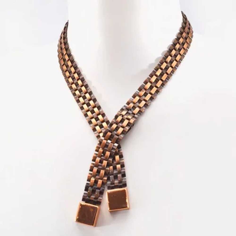 Early and Rare ca. 1950s Renoir Necklace and Earr… - image 2