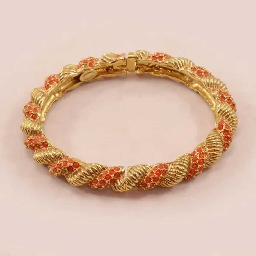 Classic 1960s Hattie Carnegie Bracelet and Earrin… - image 2