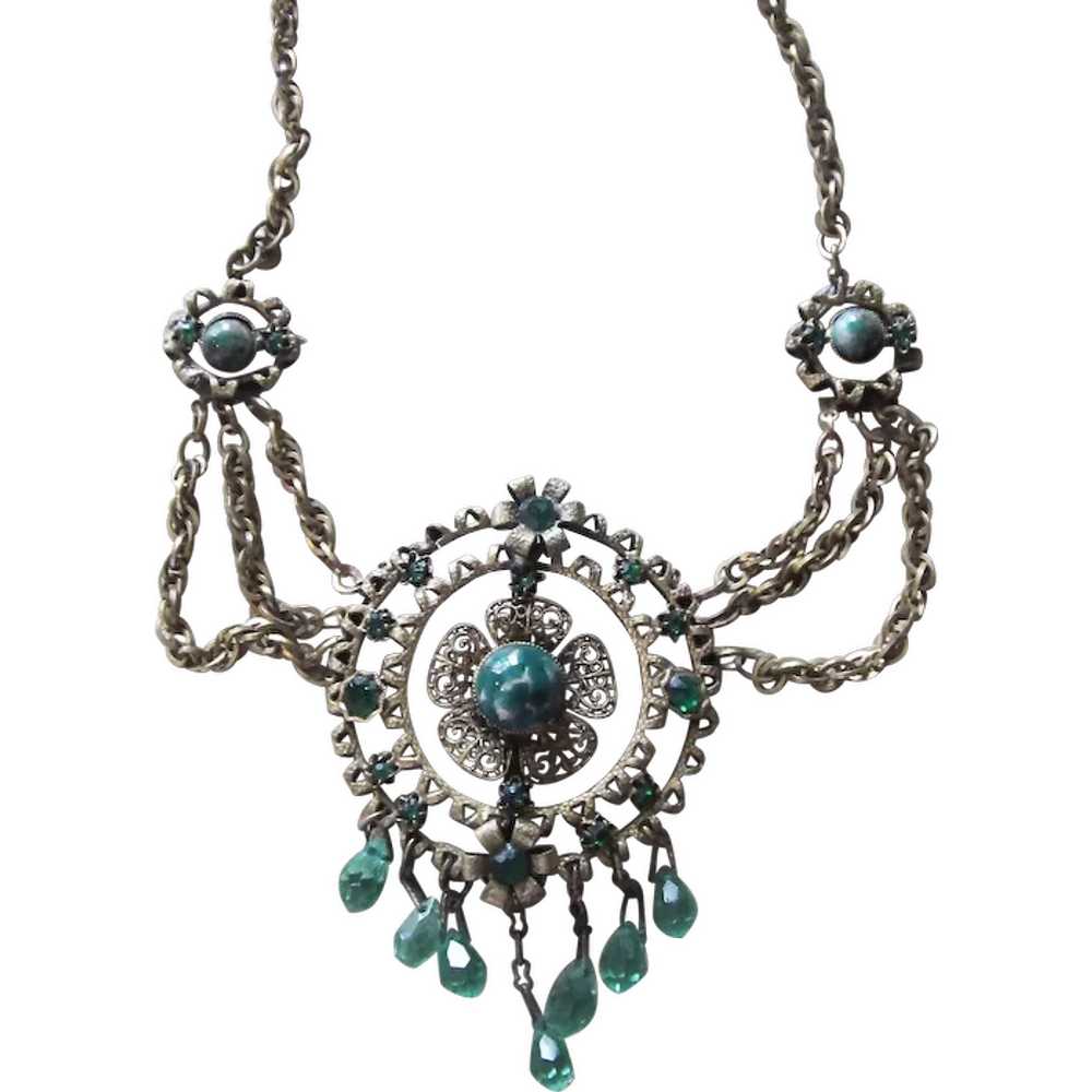 Fabulous Art Nouveau Swag Necklace - image 1