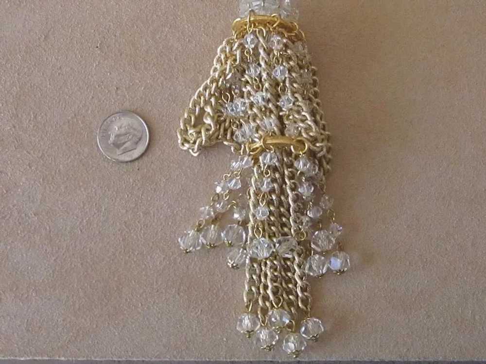 Super Large Runway Tassel Vintage Necklace - image 3