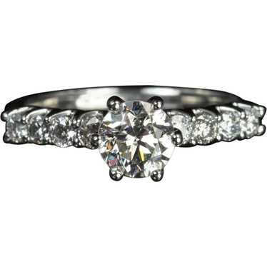 1.32 Carat Diamond Solitaire Engagement Ring / .92