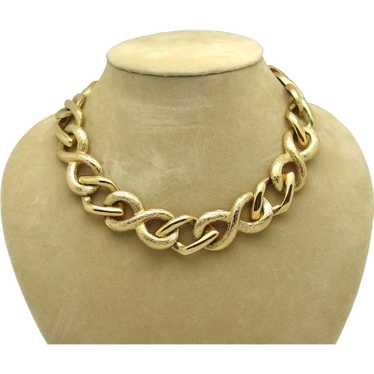 Napier Goldtone Metal Chainlink Necklace