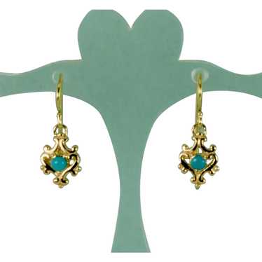 An Elegant Small Dangle Turquoise (Sleeping Beauty