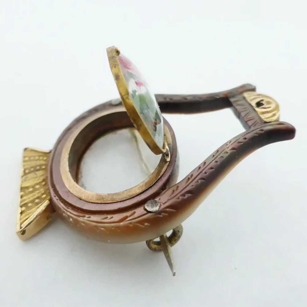 Antique Victorian 18ct Gold & Mother of Pearl Mou… - image 3