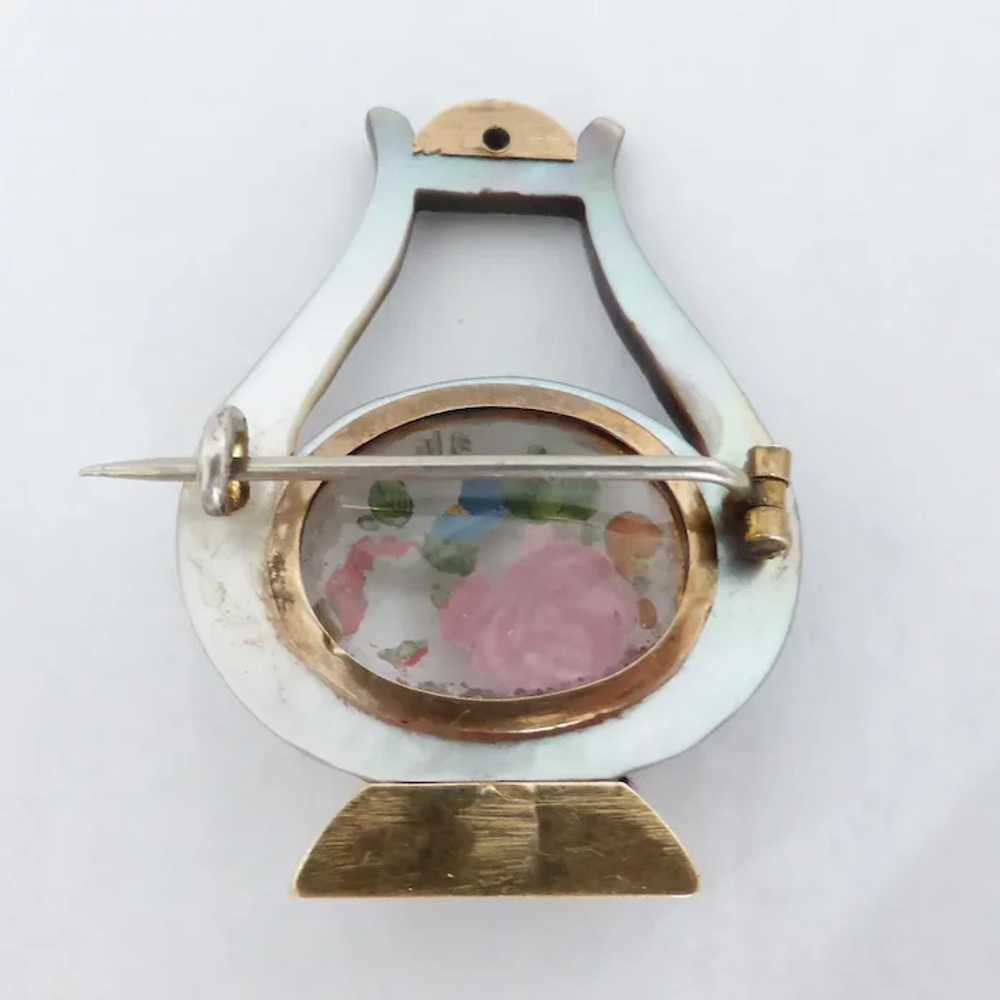 Antique Victorian 18ct Gold & Mother of Pearl Mou… - image 5