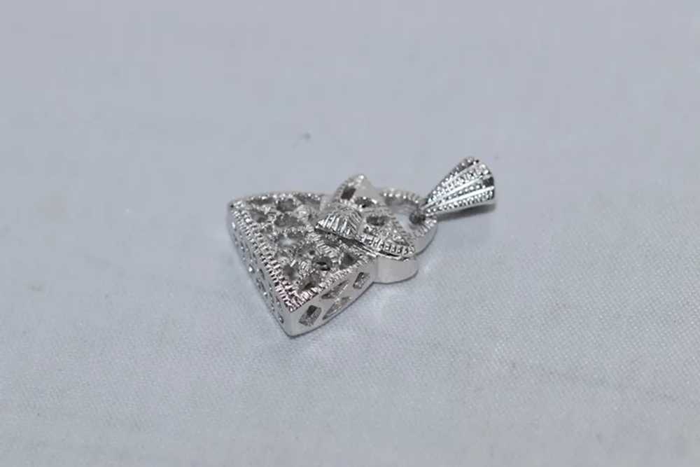 14KT White Gold Purse Charm - image 2