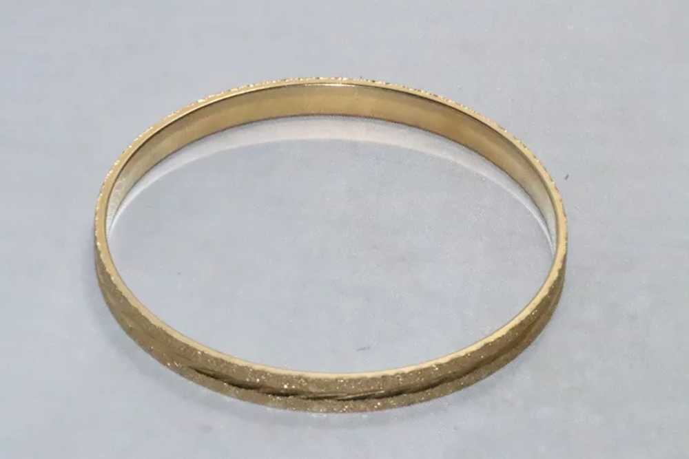 Vintage Gold Filled Bangle Bracelet - image 2