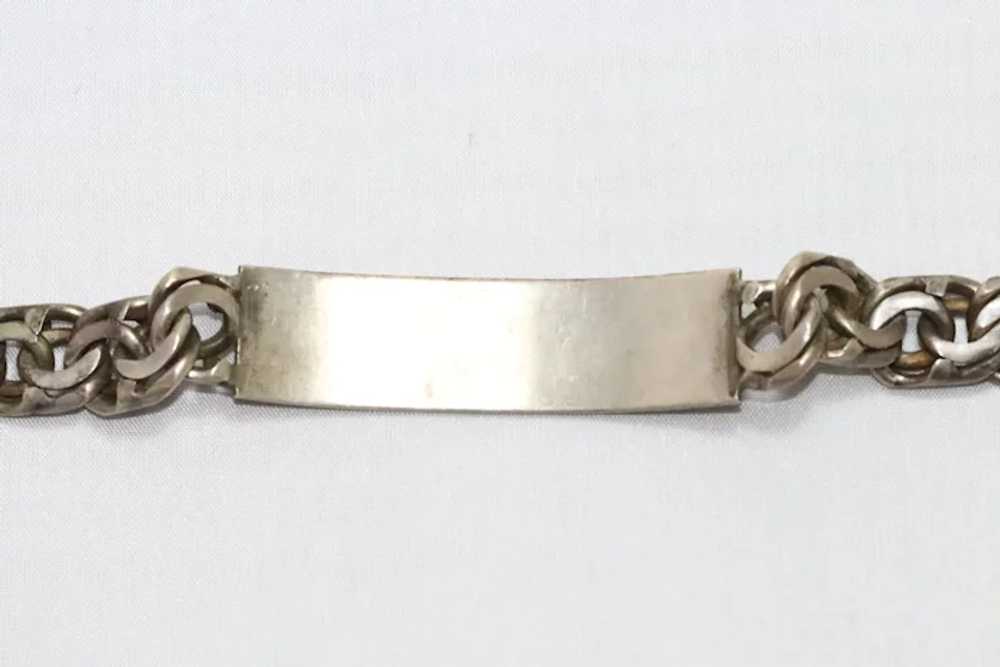 Sterling Silver Fancy Cuban Link Angel Bracelet - image 4