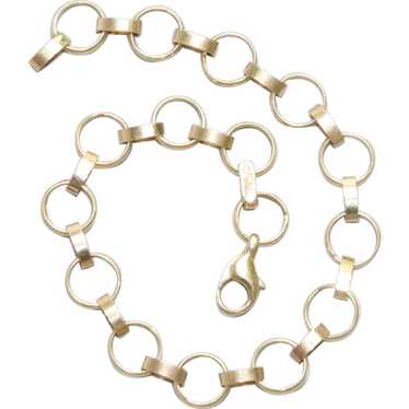 Vintage 14KT Yellow Gold Rolo Chain Bracelet - image 1