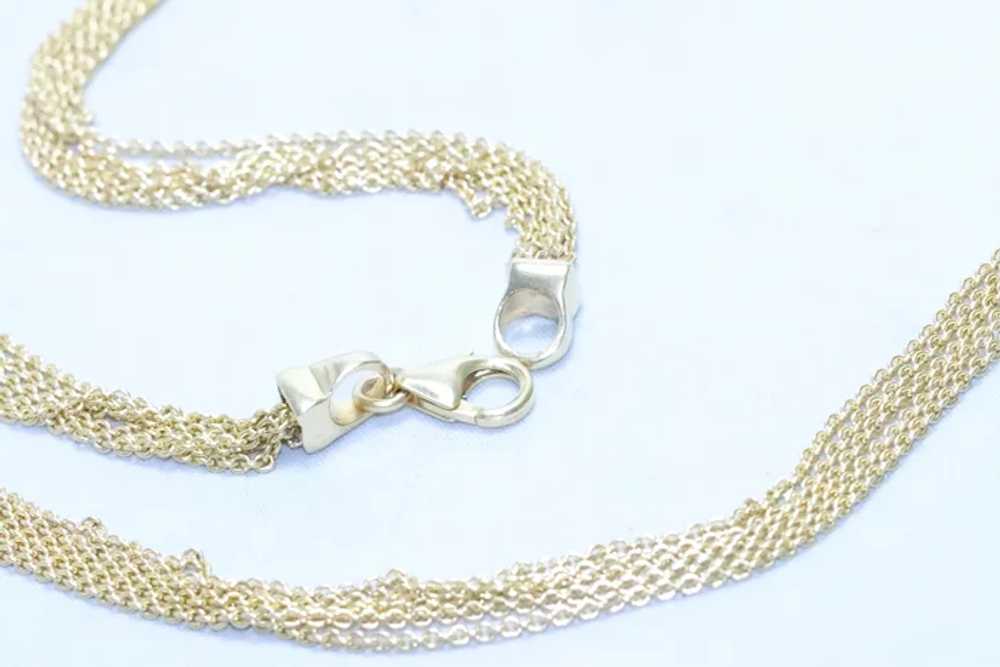 14KT Yellow Gold Five Layer Italian Cable Chain N… - image 3