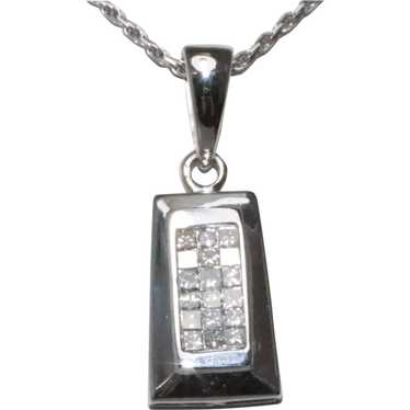 14KT White Gold .52CT Diamond Necklace