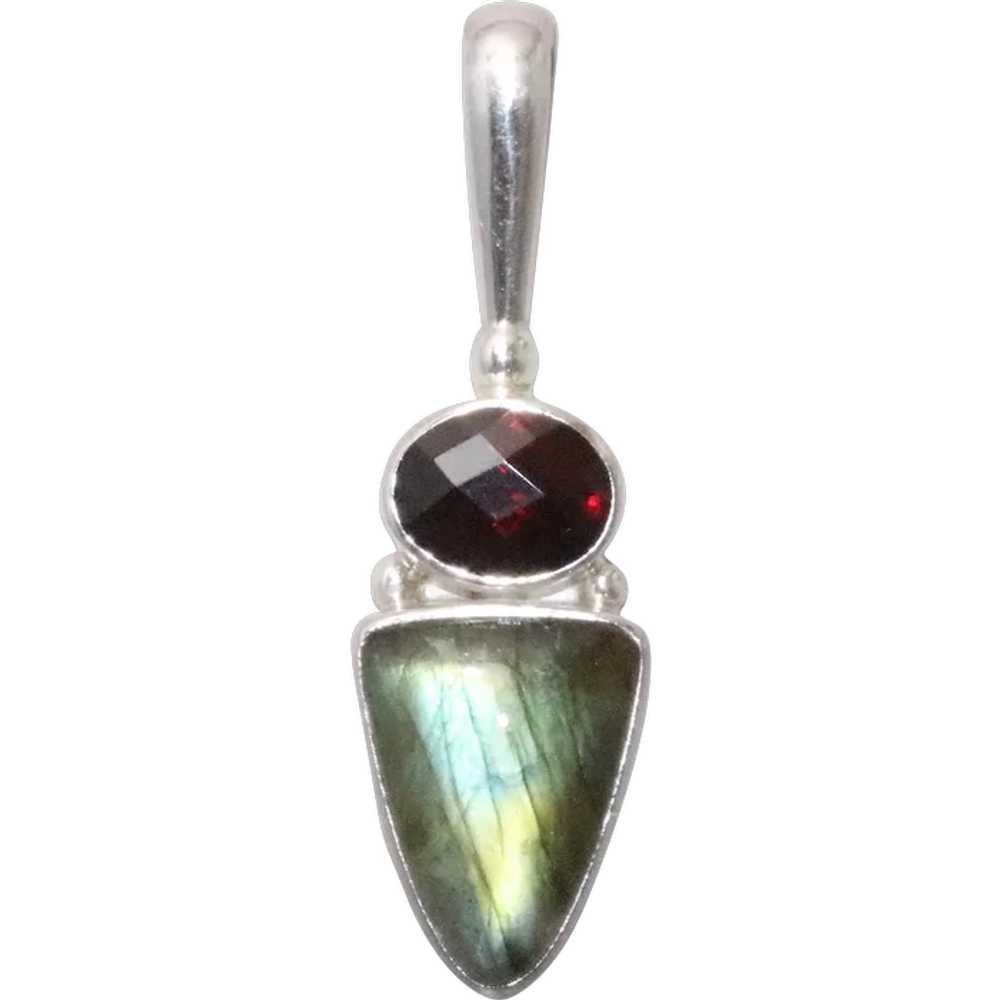 Sajen sterling silver garnet - Gem