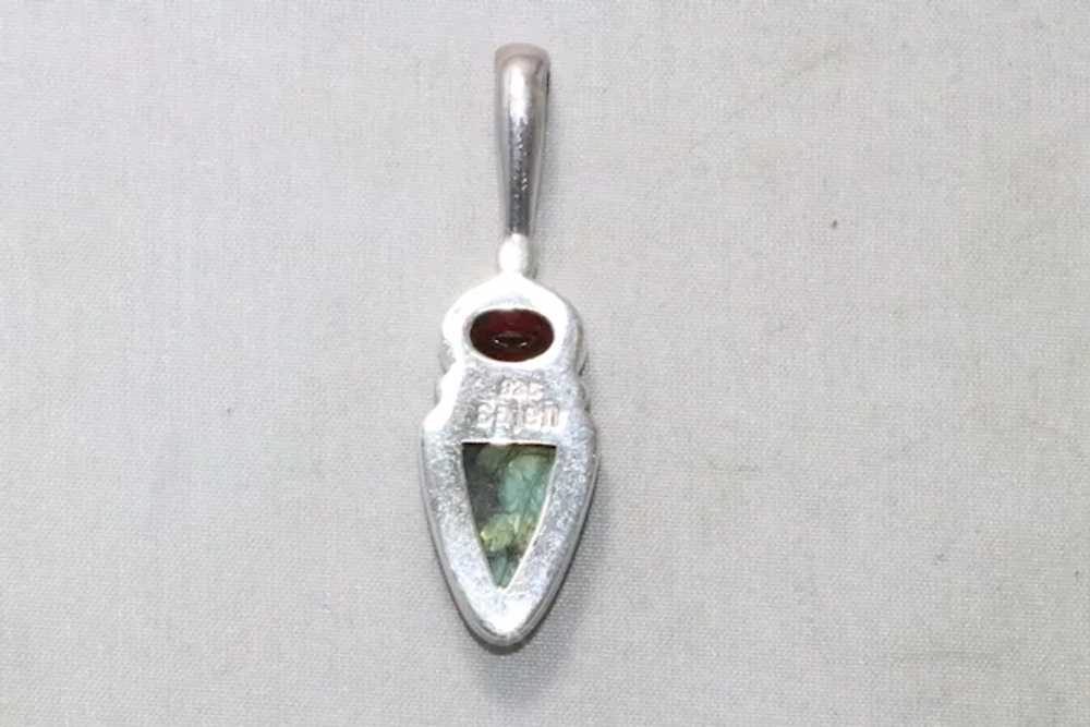 Sajen sterling silver garnet - Gem