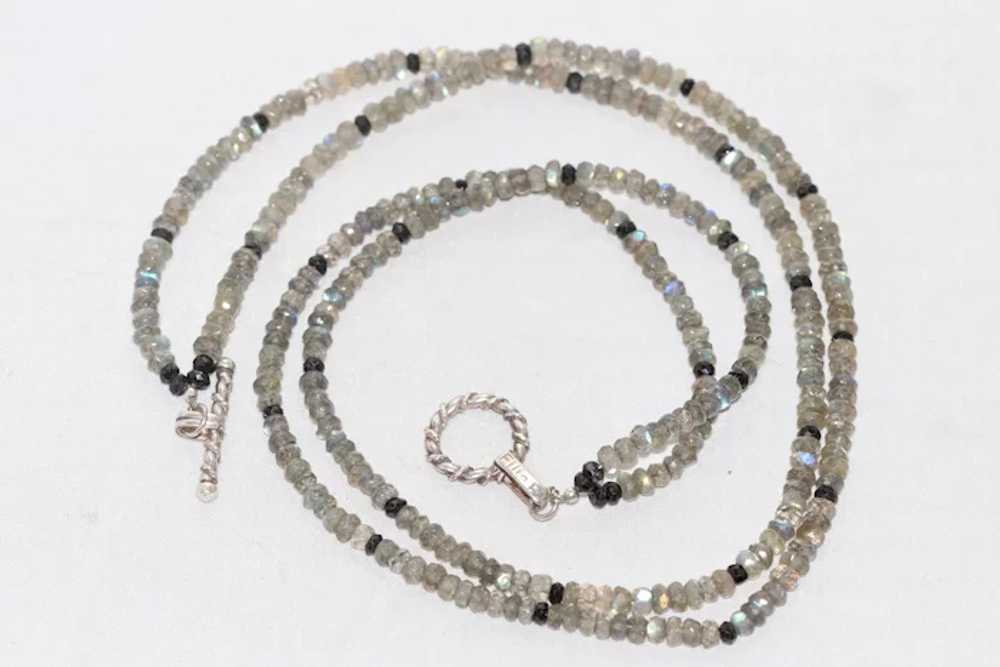 Sterling Silver Moonstones Necklace - image 3