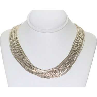 Vintage Sterling Silver Necklace - image 1
