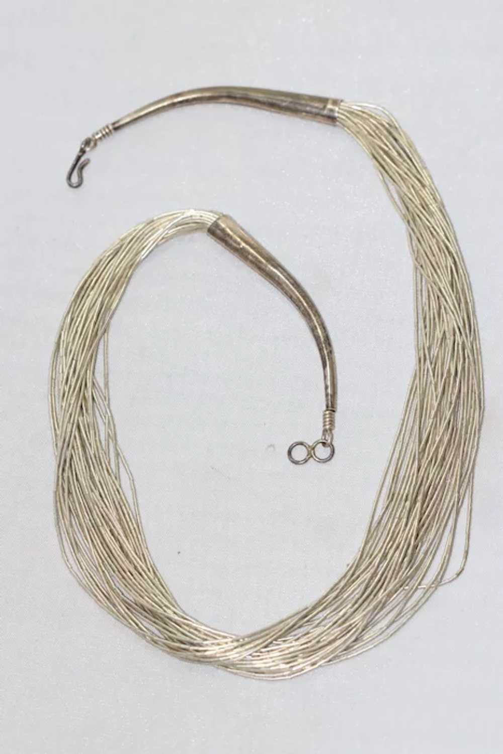 Vintage Sterling Silver Necklace - image 3