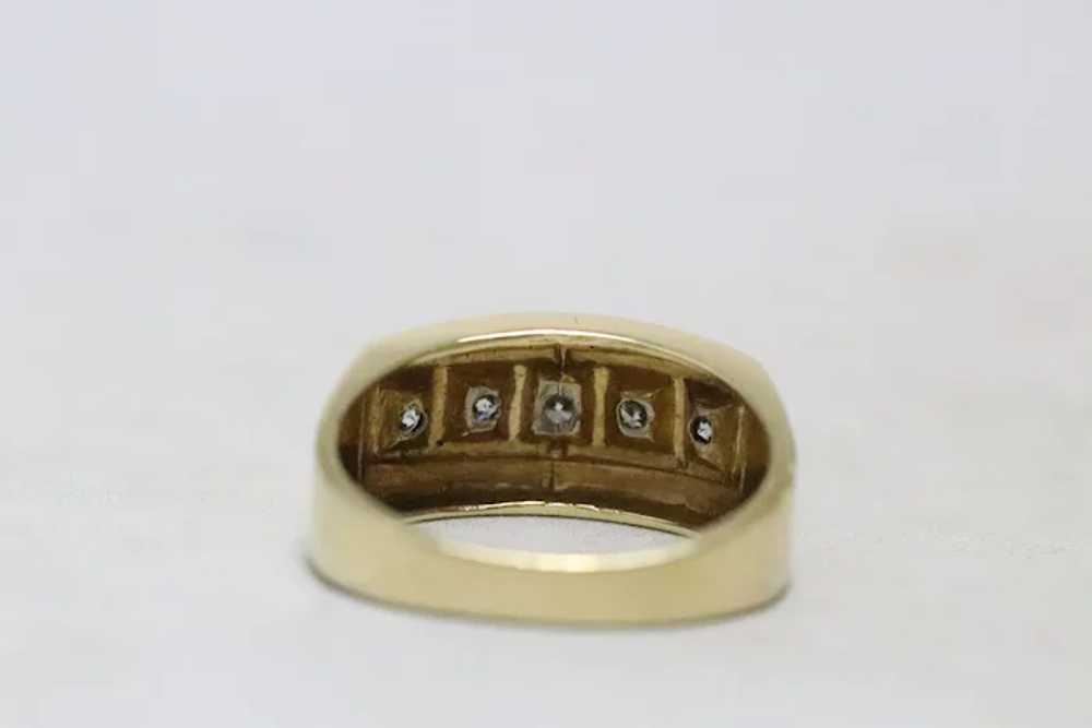 Vintage 14K Gold Diamond Ring - image 4