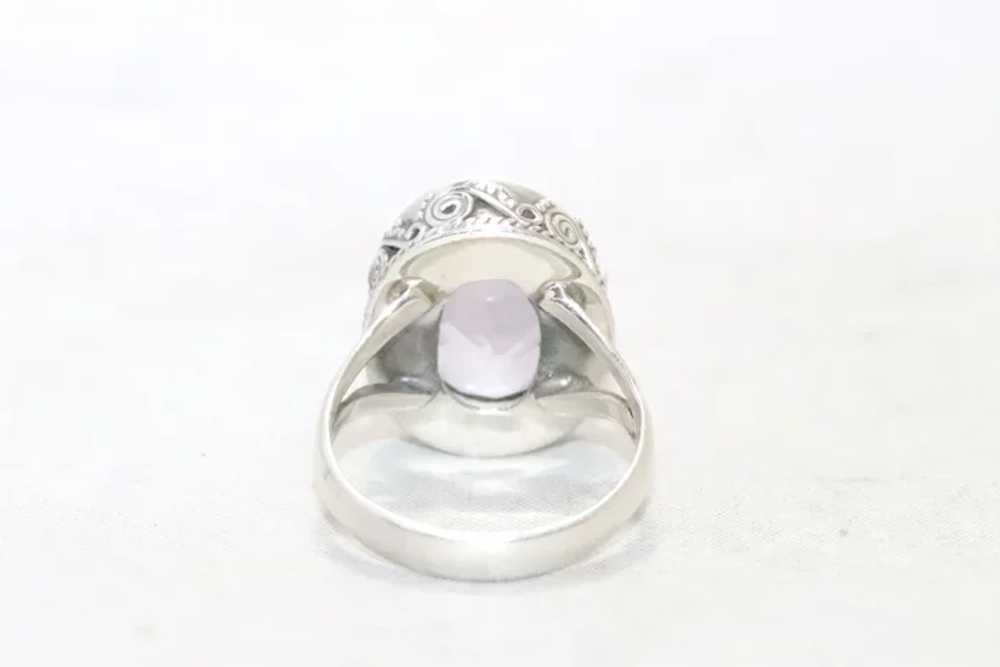 Vintage Sterling Silver Amethyst Ring - image 3