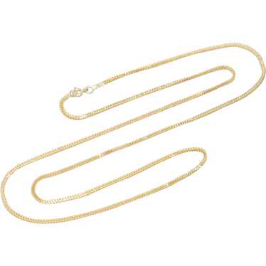 VIntage 18K Gold Foxtail Chain Necklace