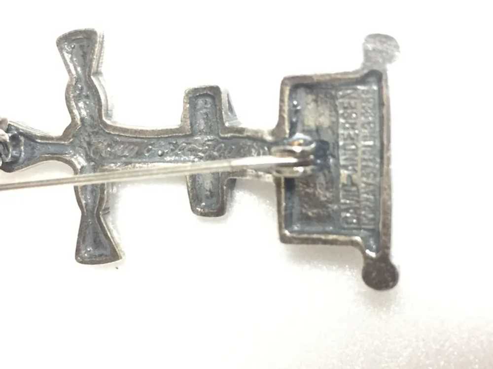 David Andersen Sterling Silver Modernist  Pin Bro… - image 5