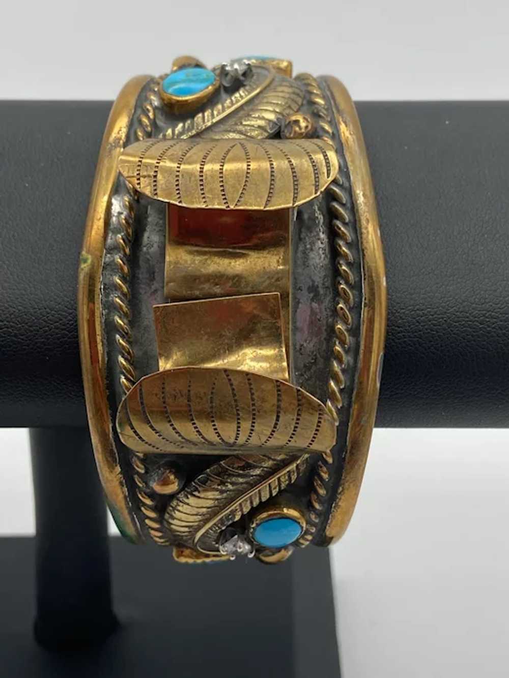Navajo / Native American Turquoise and CZ Stones,… - image 10