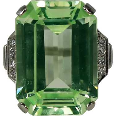 Amazing Designer Lime Green Synthetic Spinel and D