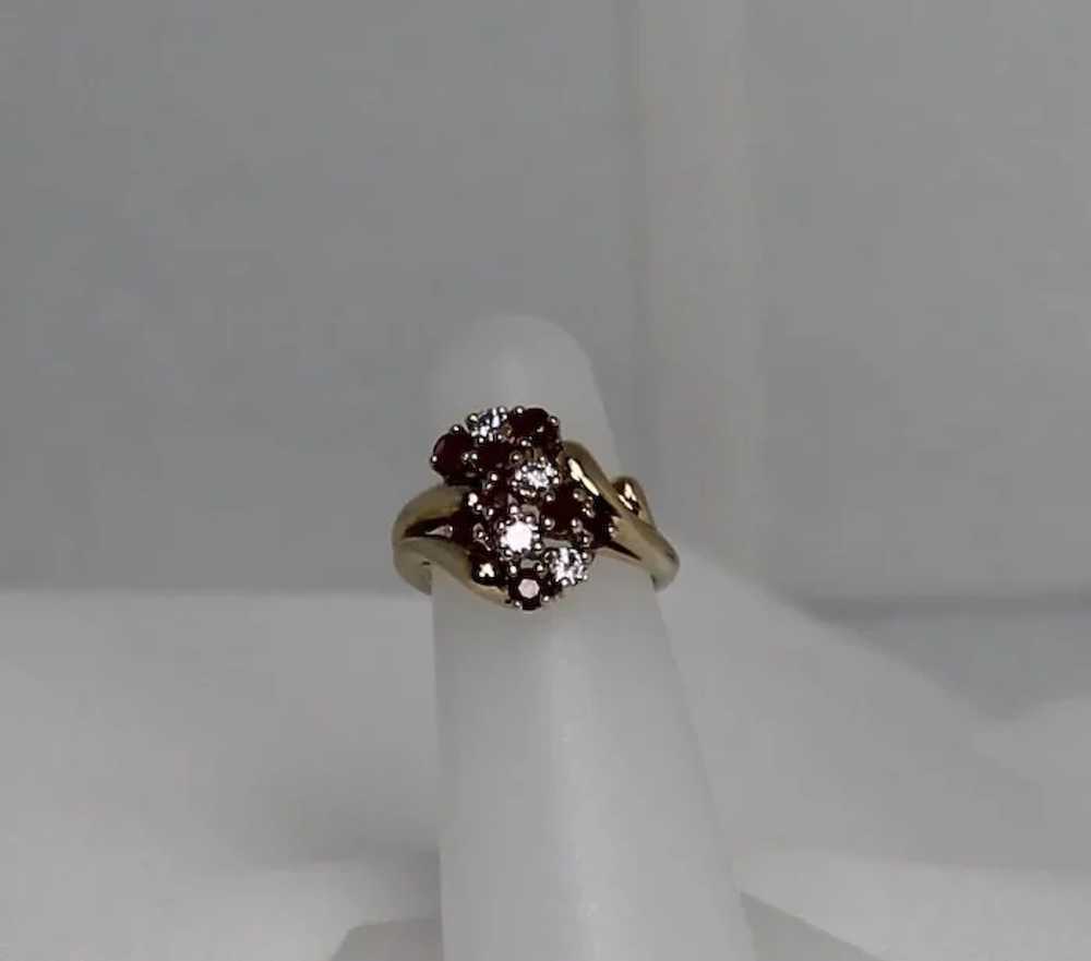 Ruby and Diamond Ring, 14k YG - image 2