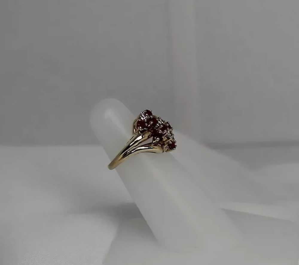 Ruby and Diamond Ring, 14k YG - image 4