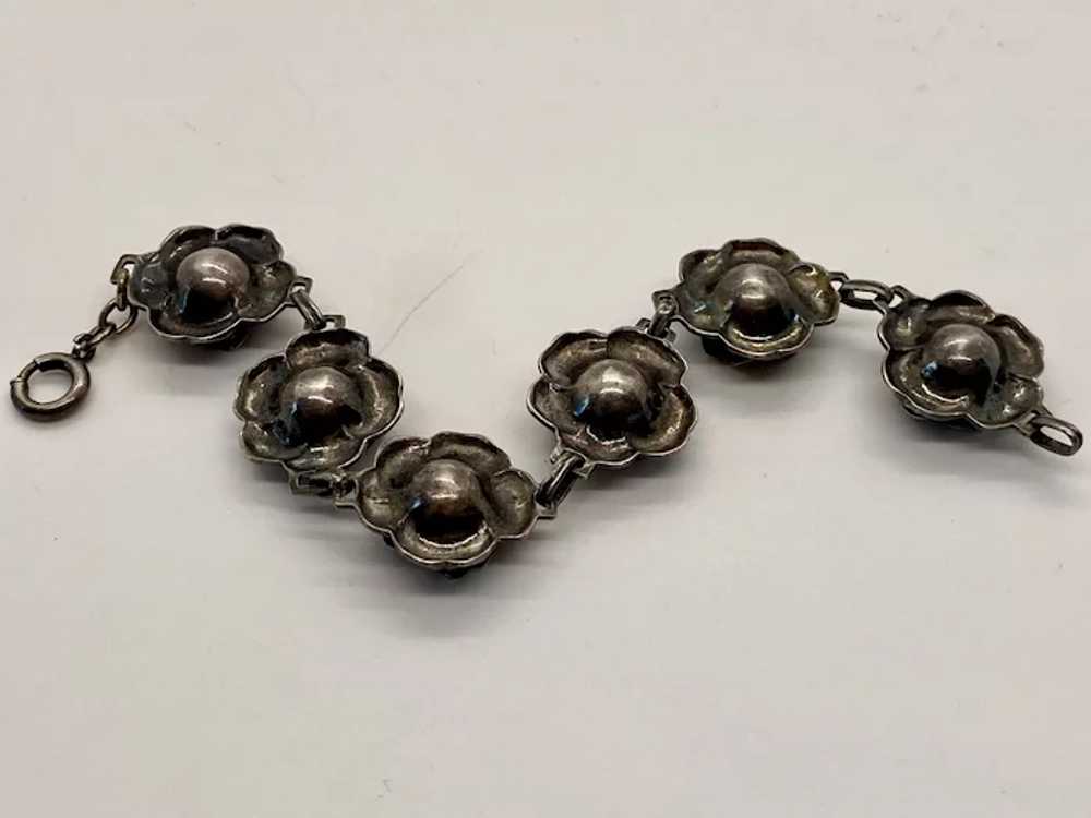 Beautiful 1940s Sterling Silver Three Dimensional… - image 3