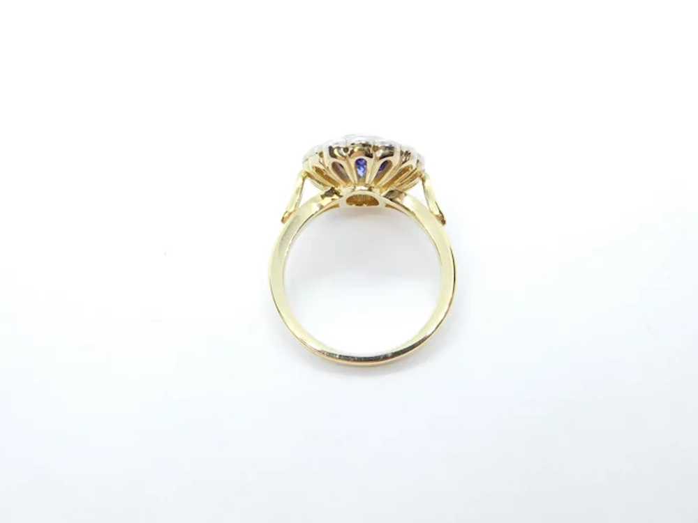 Vintage 1.85 ctw Tanzanite and Diamond Scalloped … - image 9