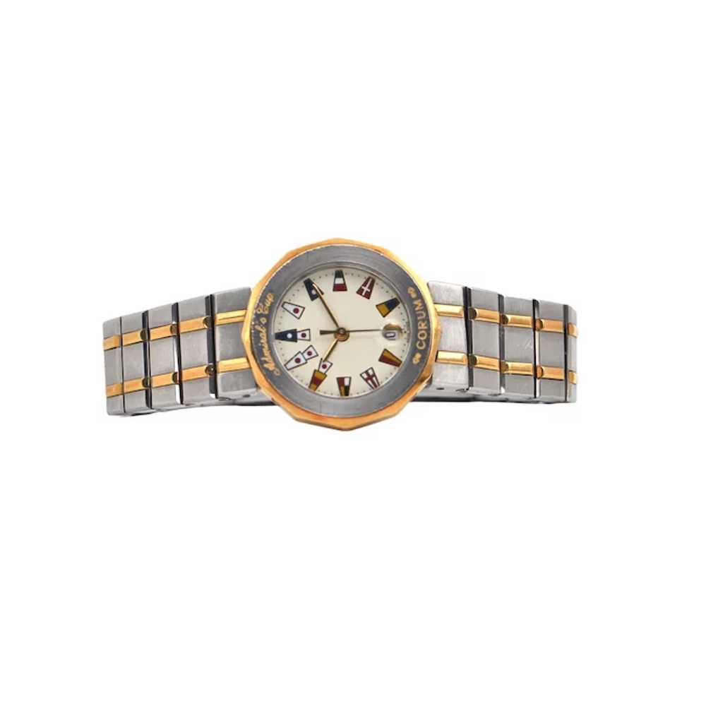 Vintage Corum Admirals Cup 18K Gold and Stainless… - image 2